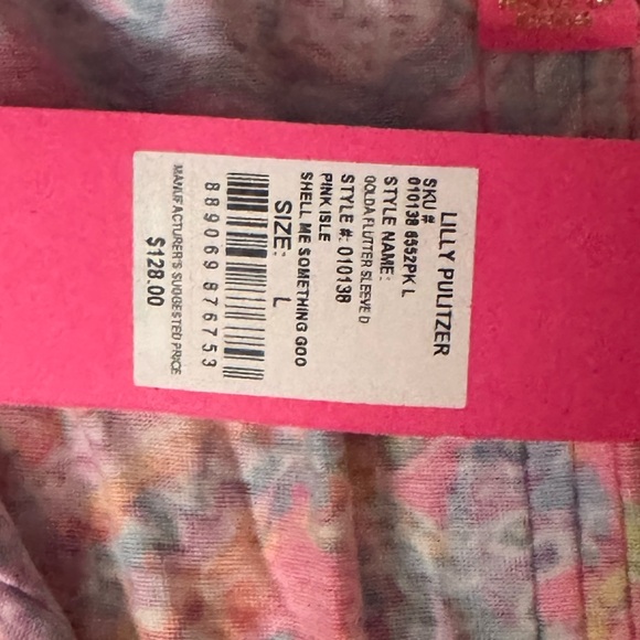 Lilly Pulitzer Pink and Blue Patterned Dress - Picture 4 of 4